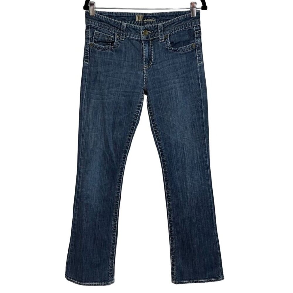 Kut from the Kloth Jeans Women's size 6 Natalie Mid Rise Bootcut‎ Blue Denim